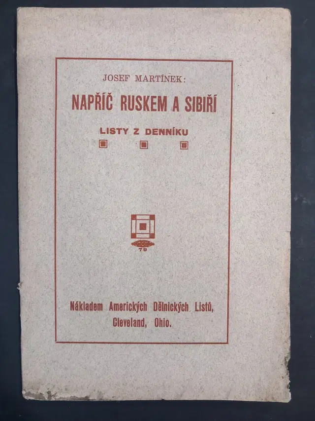 1918 Across Russia and Siberia Czech émigré diary