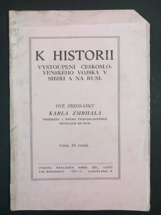 The Czechoslovak Army in Siberia and Russia 1919