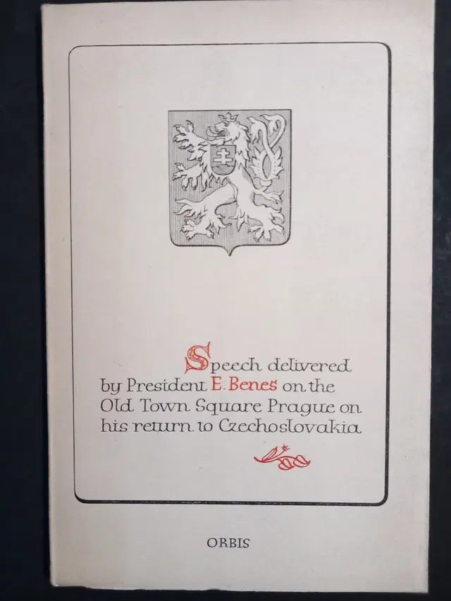 Speech Delivered by President E. Beneš 1945