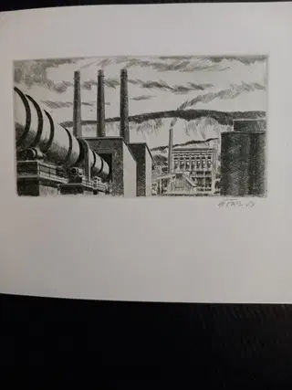 Hungarian Industrial Album Signed Etchings – photo 4