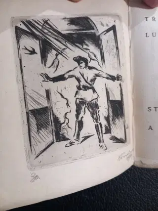 TŘETÍ ROČENKA LUDVÍKA BRADÁČE 1919 – BIBLIOFILIE – KONŮPEK, VÁCHAL, KOBLIHA, VÍK – SIGNOVANÉ GRAFIKY – photo 6