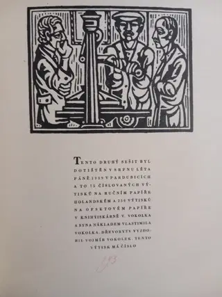 1939 Dřevoryty Vojmíra Vokolka – photo 4