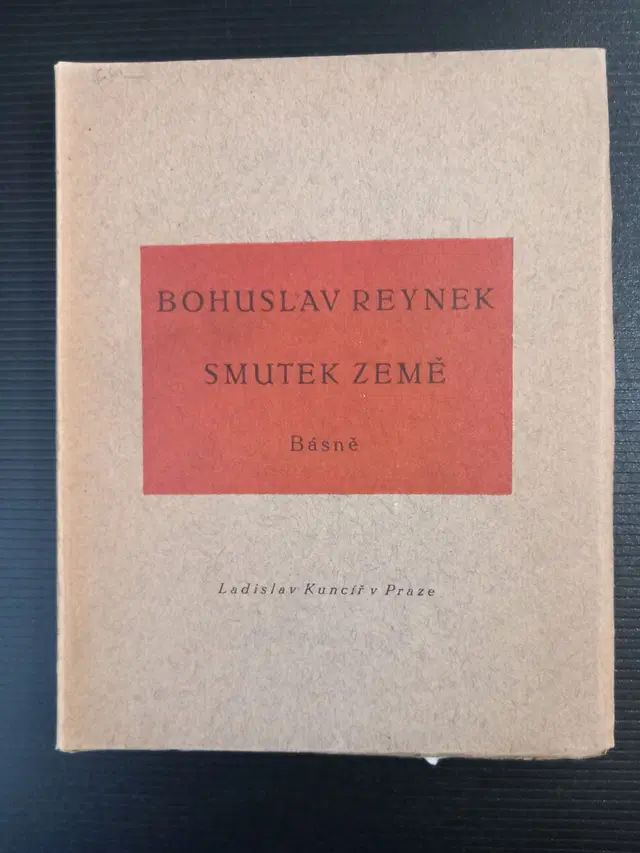 Bohuslav Reynek – Smutek země (Básně) 1924