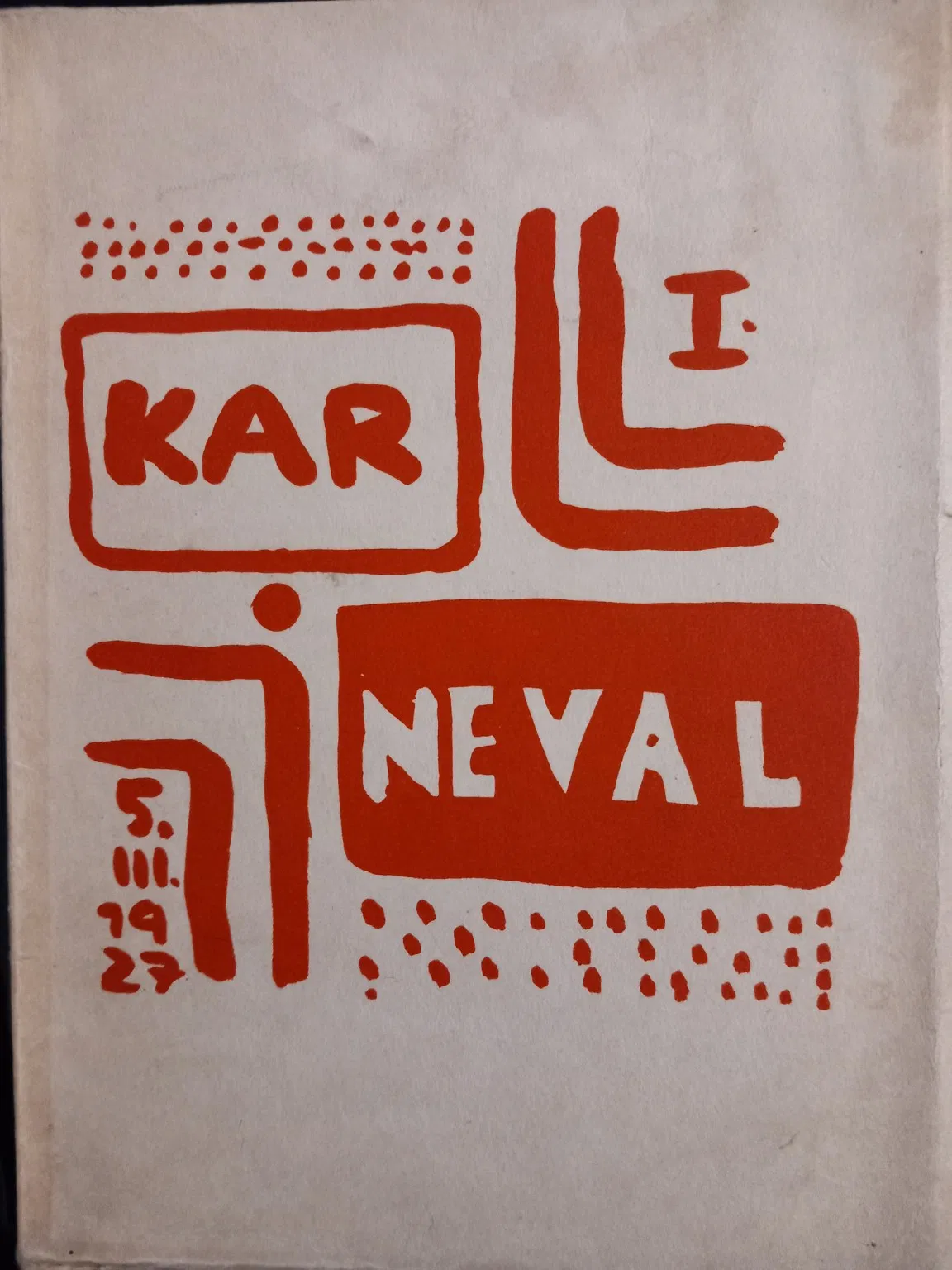 1927 Epitafy prvního karnevalu u pětů (Špála)