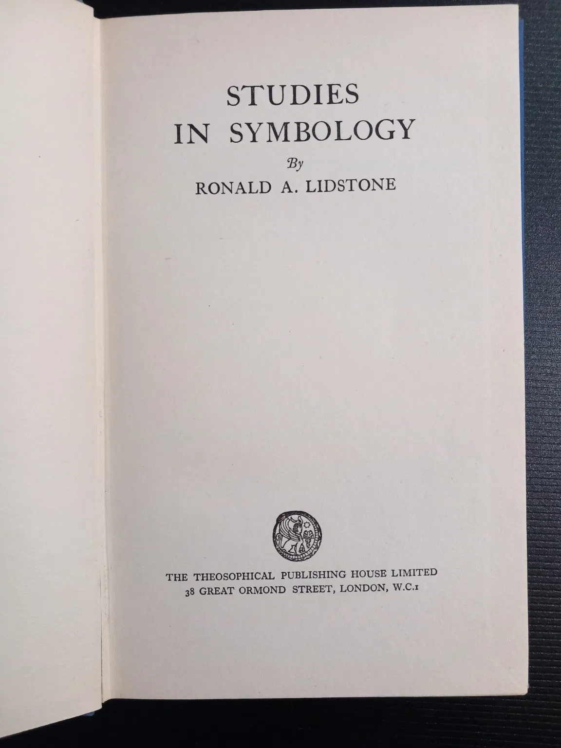 Studies in Symbology - Tarot - First edition