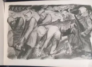 Lev Haas – 12 Original Lithographs from German Concentration Camps – photo 5
