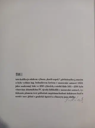 APOLLINAIRE — UBROUSEK BÁSNÍKŮ — SIGNED BY JÁN SLÁDEK — PRIVATE PRESS, 1931 – photo 4