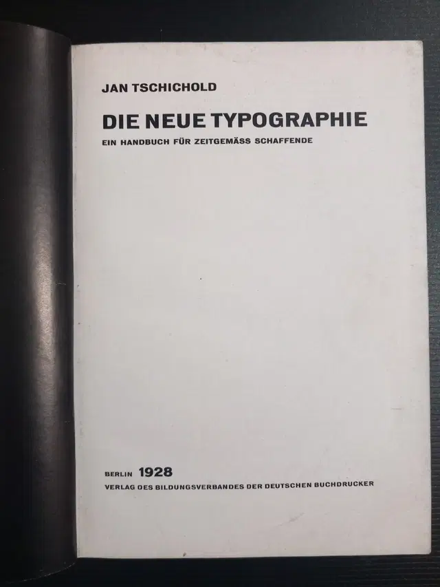 1928 Jan Tschichold – Die neue Typographie