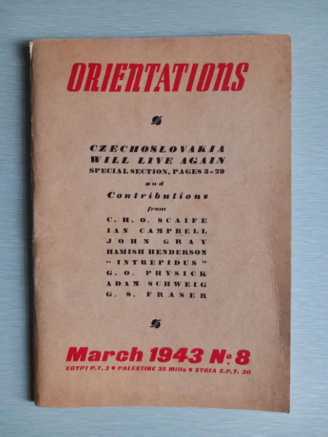 Cairo-Printed WWII Periodical with Czechoslovak Focus — Orientations