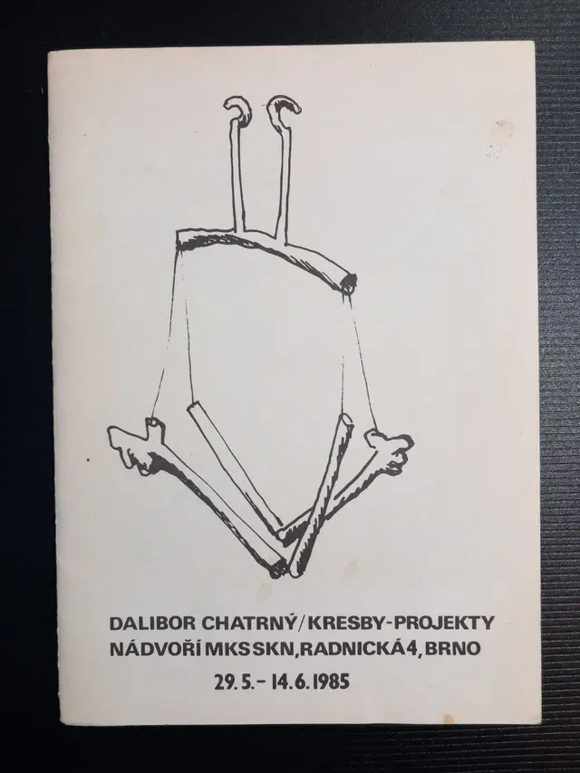 Dalibor Chatrný – Kresby-projekty (1985 výstavní katalog), signováno umělcem