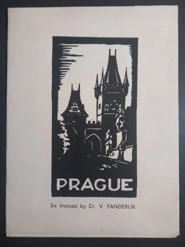 1945 Fanderlik Prague. Six linocuts.