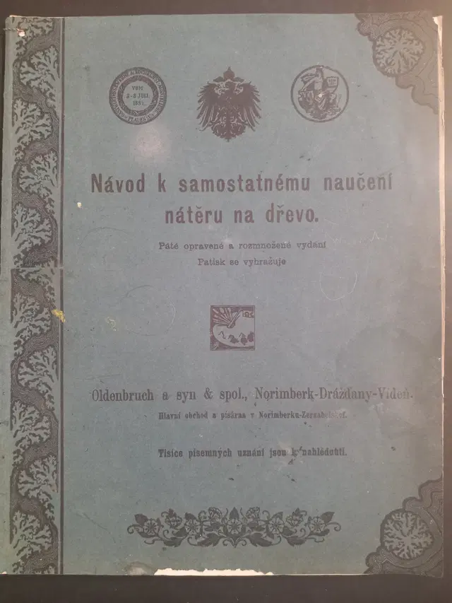 1890s Návod k samostatnému naučení nátěru na dřevo