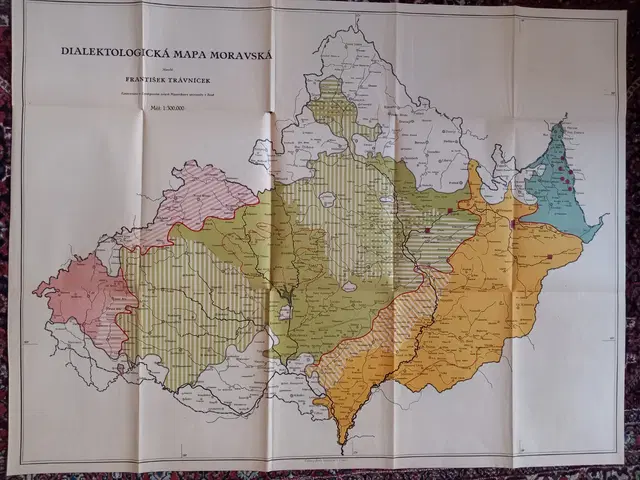 1926 Moravian Dialects with map