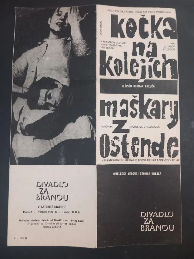 1966 Josef Koudelka Photographs – Divadlo za branou Opening Season Program