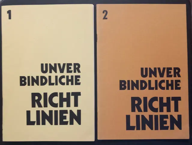 1962 Unverbindliche Richtlinien with handwritten January Manifesto