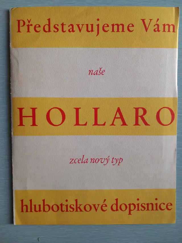 1932 Neubert “Hollaro” Photogravure Postcard Specimen with Four Samples