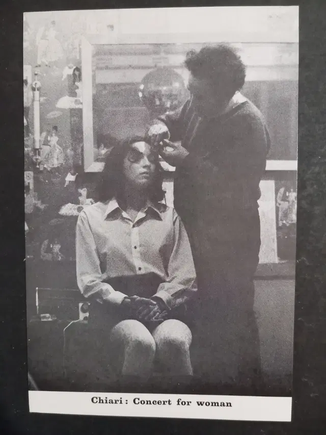 Giuseppe Chiari – Concert for Woman. 1968 Fluxus Performance Postcard