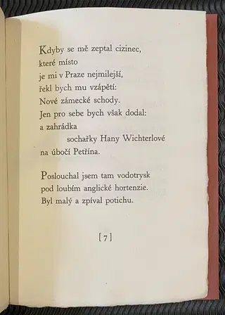 1980 Jaroslav Seifert. Nové zámecké schody (s podpisem) – photo 5