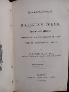 Bohemian Poems 1849