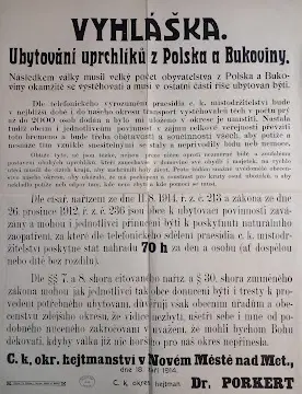1914 Decree on Providing Shelter to Refugees