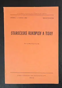 Staročeské rukopisy a tisky 1965