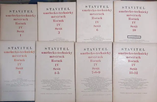 1922-23 Stavitel Architecture monthly Complete year IV