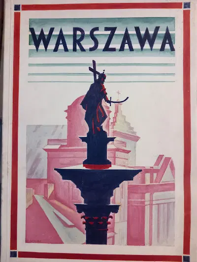 1927 Warsaw photo guidebook English French Polish