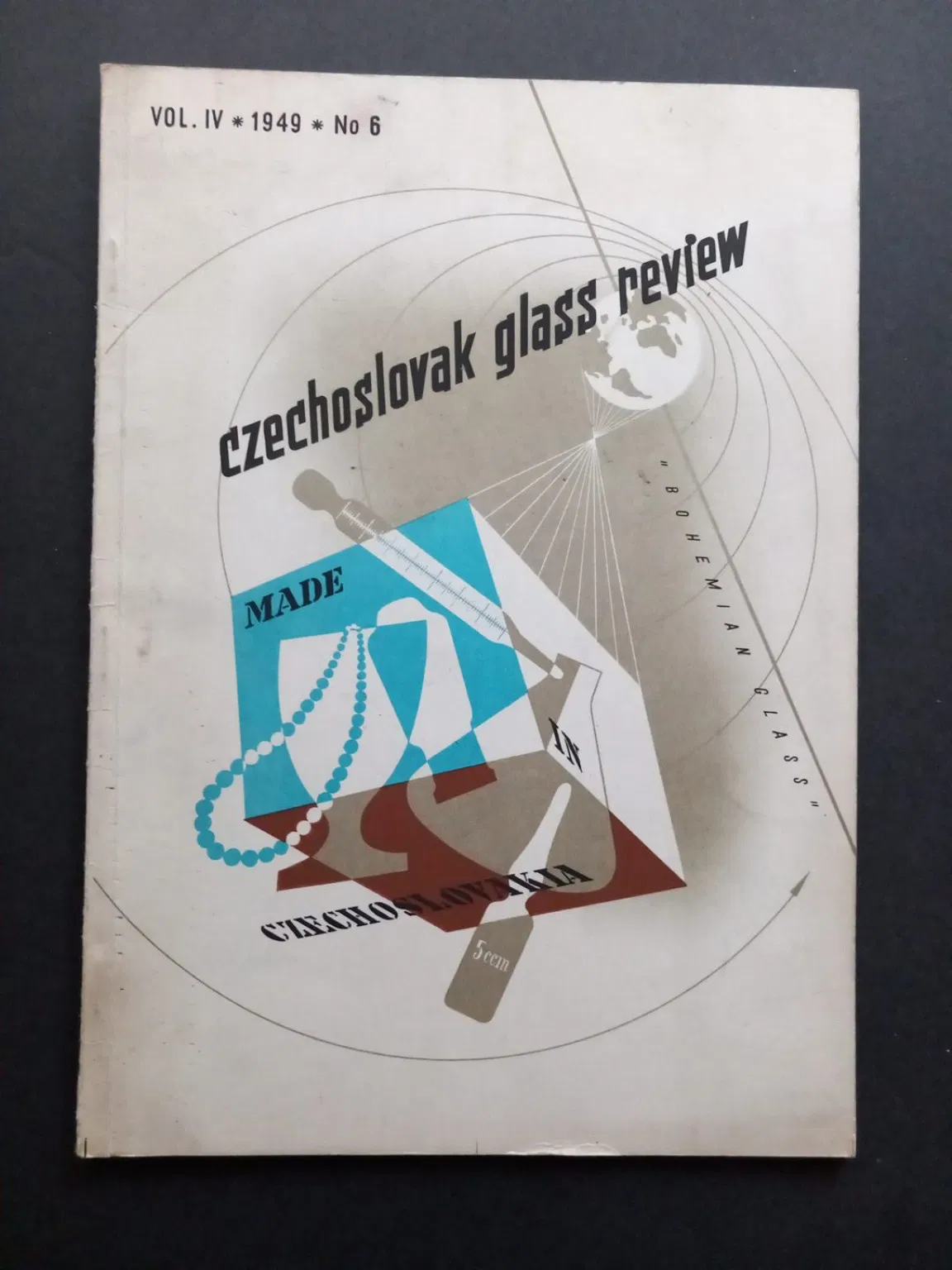 Czechoslovak Glass Review, Vol. IV, No. 6, 1949