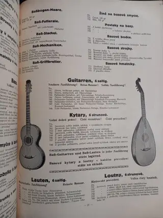 Anton Riedl – Special Price List of Musical Instruments. Kraslice, Czechoslovakia. – photo 2