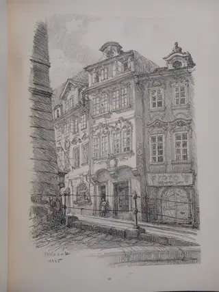 The Lesser Town of Prague. Inscribed to Jaroslav Seifert by the Artist. – photo 1