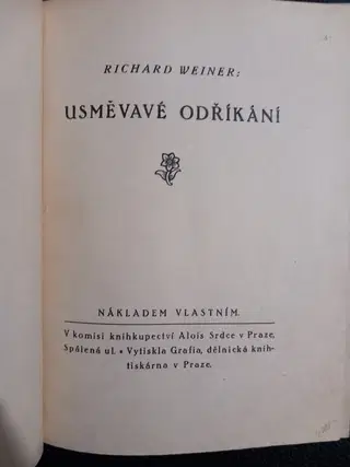 Richard Weiner – Usměvavé odříkání – Inscribed Presentation Copy, 1914 – photo 3