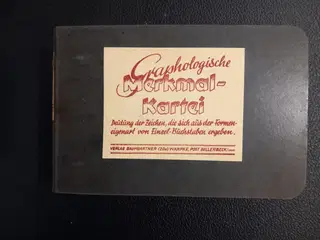 Graphologische Merkmal-Kartei – German Graphology Reference Card Index, ca. 1950s – photo 1