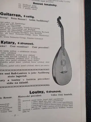 Anton Riedl – Special Price List of Musical Instruments. Kraslice, Czechoslovakia. – photo 3