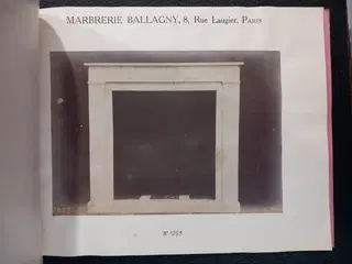 Marbrerie Ballagny – French Architectural Portfolio of Marble Fireplaces with Original Photographs, ca. 1900 – photo 2