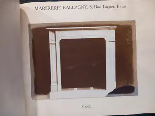 Marbrerie Ballagny – French Architectural Portfolio of Marble Fireplaces with Original Photographs, ca. 1900 – photo 3