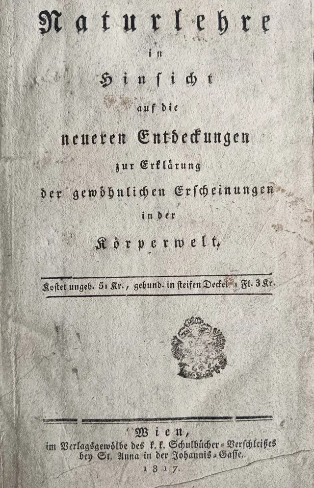 1817 Naturlehre in Hinsicht/Theory of Nature