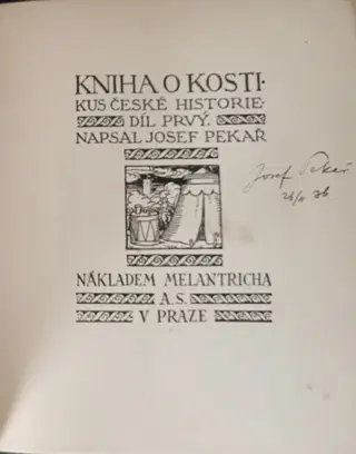 Kniha o Kosti: I. a II. díl 1909-1911 (podepsáno) – photo 7