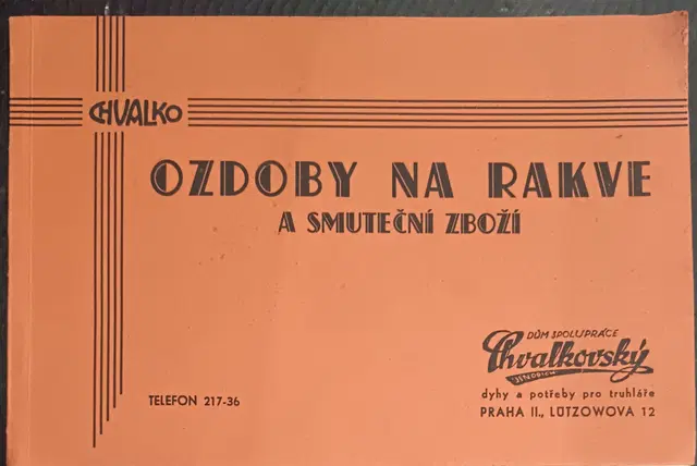 Chvalko: Ozdoby na rakve a smuteční zboží