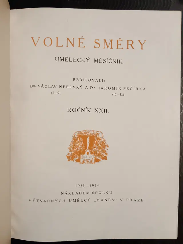 Volné směry, roč. XXII (1924)
