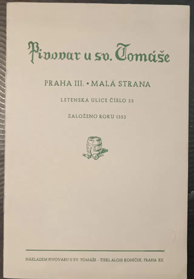 Pivovar u sv. Tomáše (ca 1935)