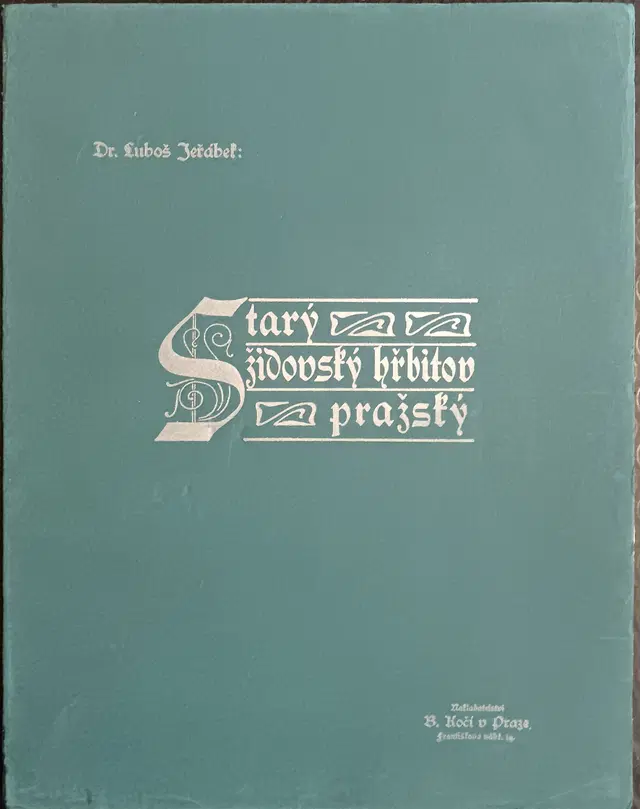 Starý židovský hřbitov pražský 1903