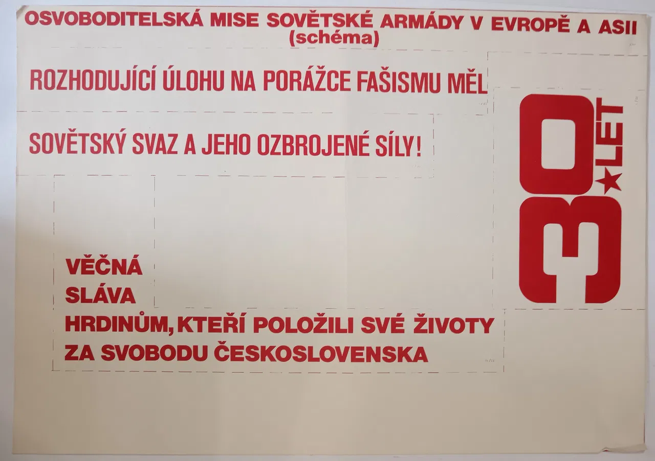 Plakát Osvoboditelská mise Sovětské armády
