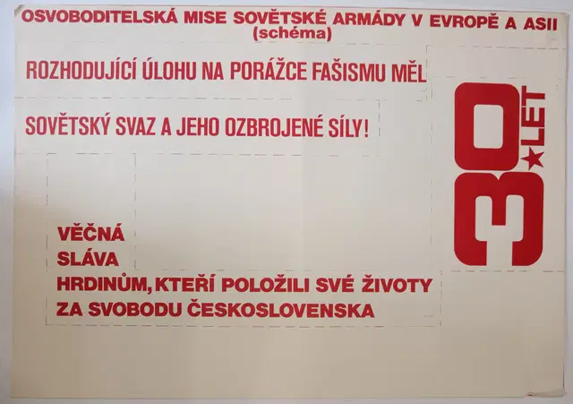 Plakát Osvoboditelská mise Sovětské armády