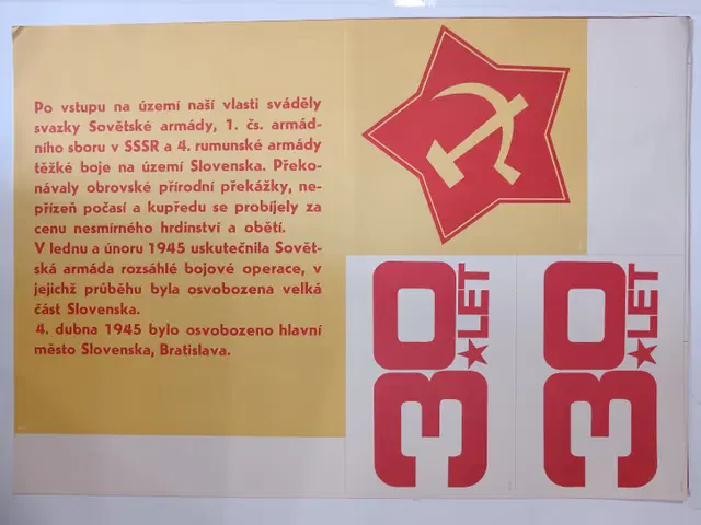 Plakát 30 let osvobození Slovenska SA