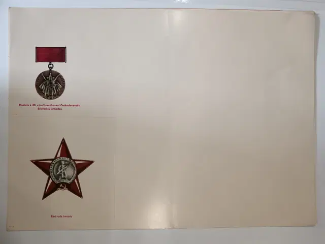 Plakát - medaile Osvobození ČSR