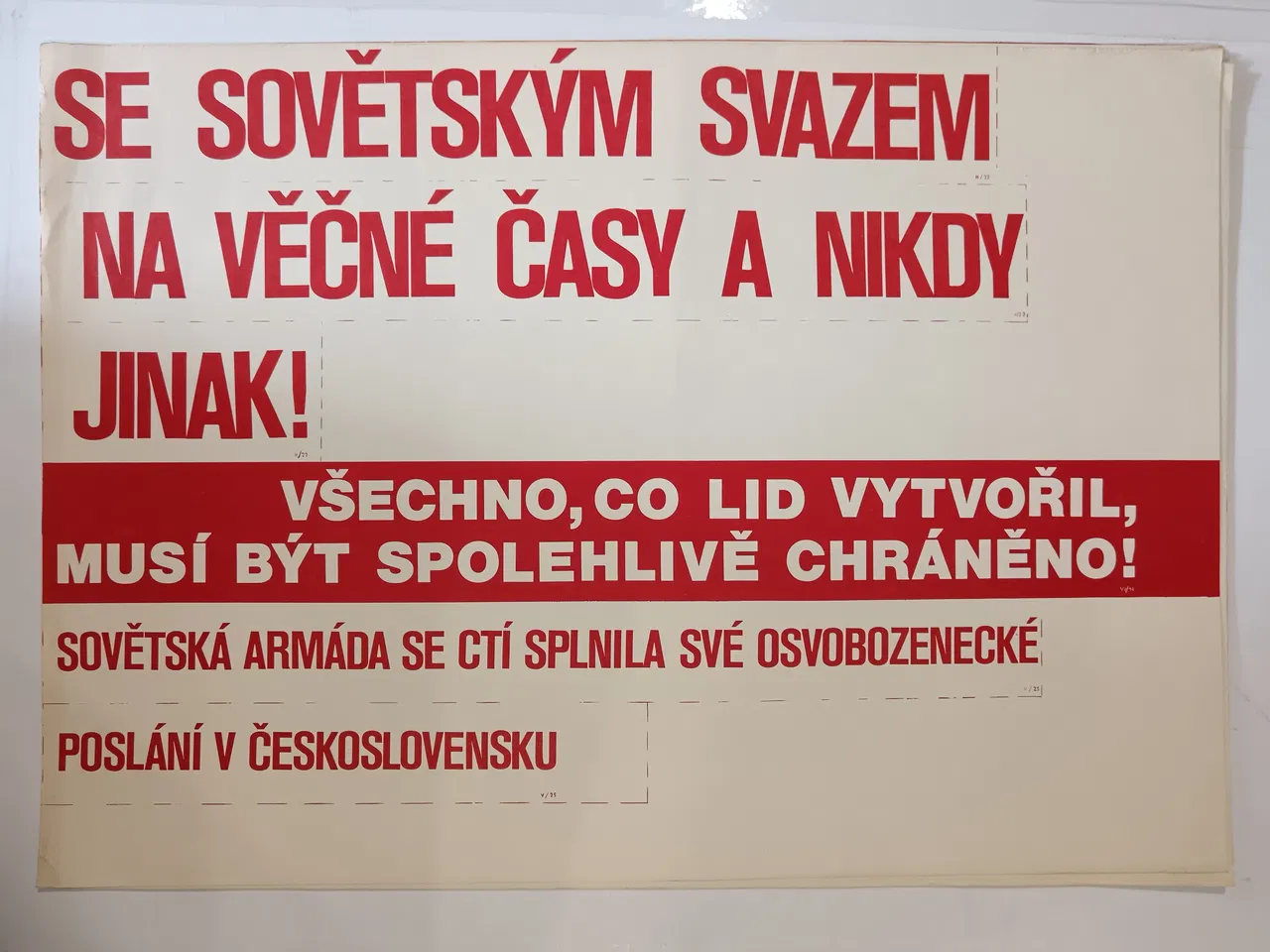 Plakát Se Sovětským svazem na věčné časy