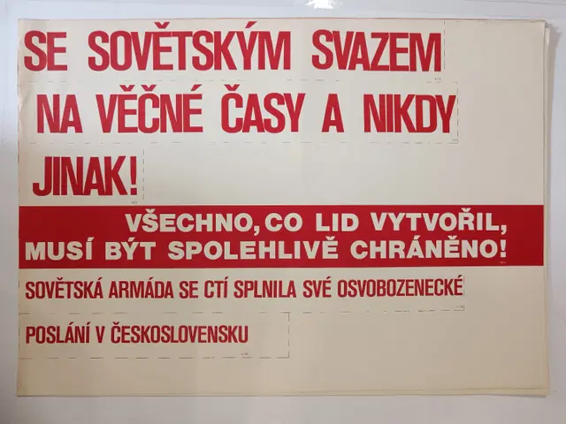 Plakát Se Sovětským svazem na věčné časy