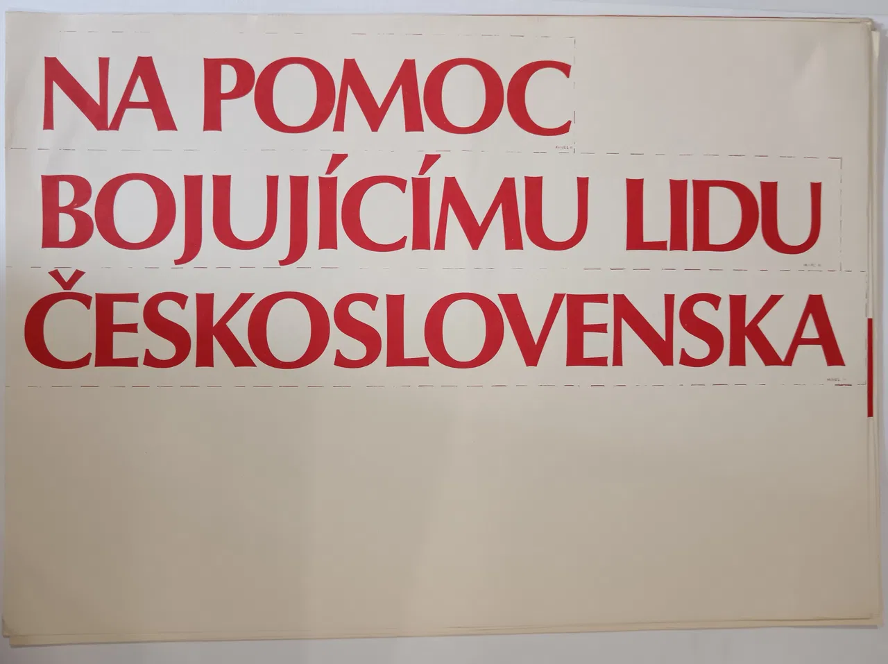 Plakát Na pomoc bojujícímu lidu