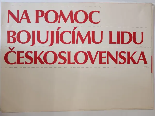 Plakát Na pomoc bojujícímu lidu