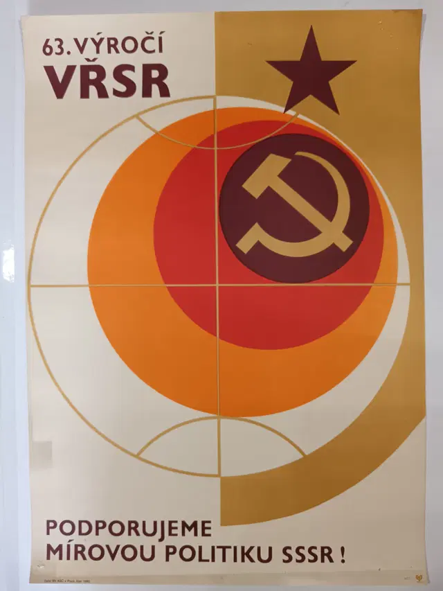 Plakát 63. výročí VŘSR